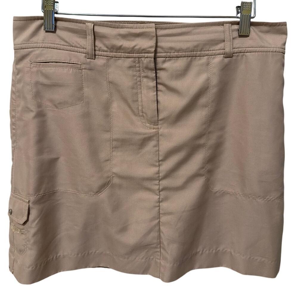 Izod XFG Golf Skort Women's Size 8 Tan Tennis Pickleball Golf Hiking Athletic